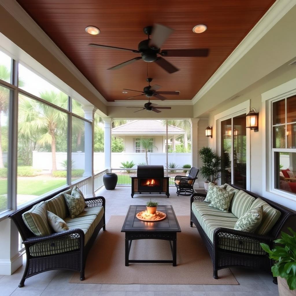 Covered Lanai Seating